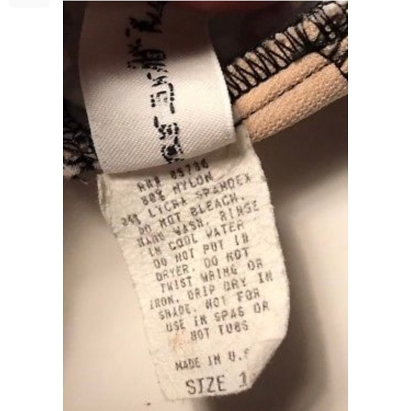 Adrienne Vittadini Swimsuit One Piece Geometric 10 - Picture 5 of 6